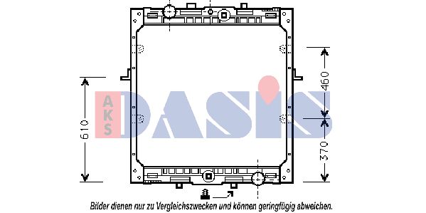 AKS DASIS Jäähdytin,moottorin jäähdytys 290070N